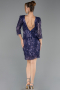 Purple Short Evening Dress ABK1599