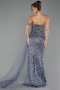 Long Grey Evening Dress ABU4772