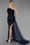 Long Navy Blue Evening Dress ABU4772