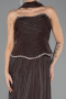 Long Brown Chiffon Evening Dress ABU6707
