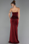 Long Burgundy Prom Gown ABU6695