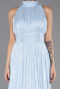 Long Light Blue Chiffon Prom Gown ABU6706