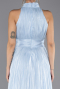 Long Light Blue Chiffon Prom Gown ABU6706