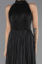 Long Black Chiffon Prom Gown ABU6706