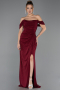 Long Burgundy Evening Dress ABU6696