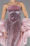 Long Powder Color Scaly Plus Size Evening Dress ABU6698