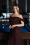 Long Brown Evening Dress ABU6696