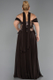 Long Brown Chiffon Evening Dress ABU6588
