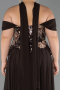 Long Brown Chiffon Evening Dress ABU6588