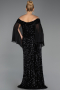 Long Black Plus Size Evening Gown ABU6687