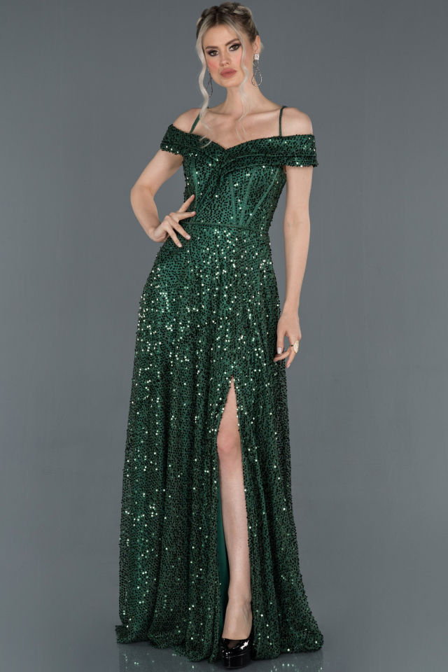 green emerald velvet dress Oscar Emerald Green Satin Engagement Gown Perfect for Photo Shoots – sharon  rose custom main image 0