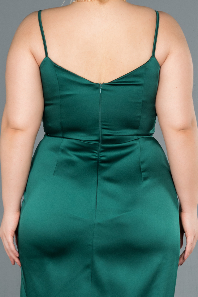 Long Emerald Green Oversized Evening Dress ABU1312 | Abiyefon.com
