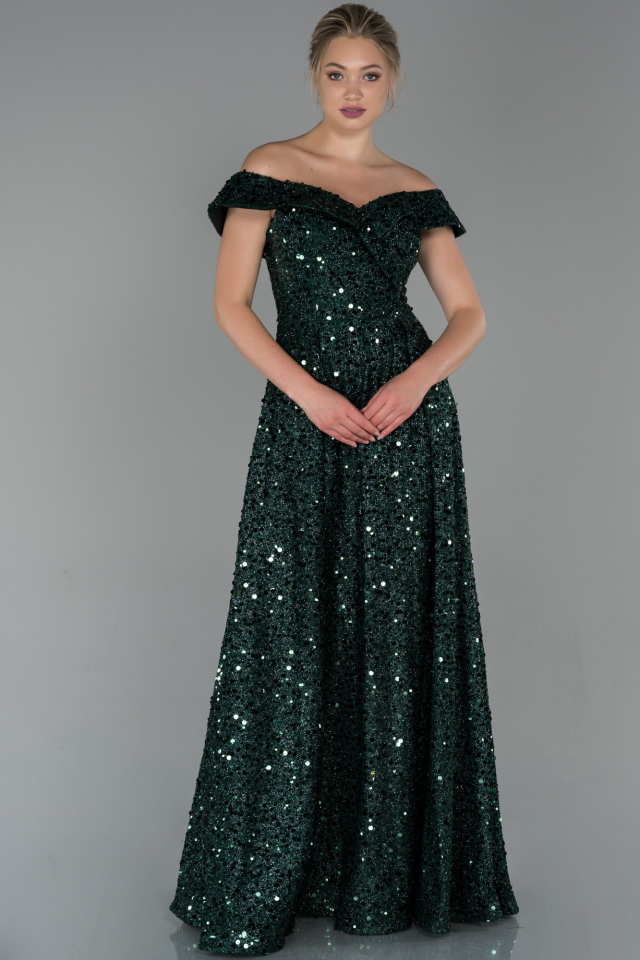 Dark green 2025 occasion dress