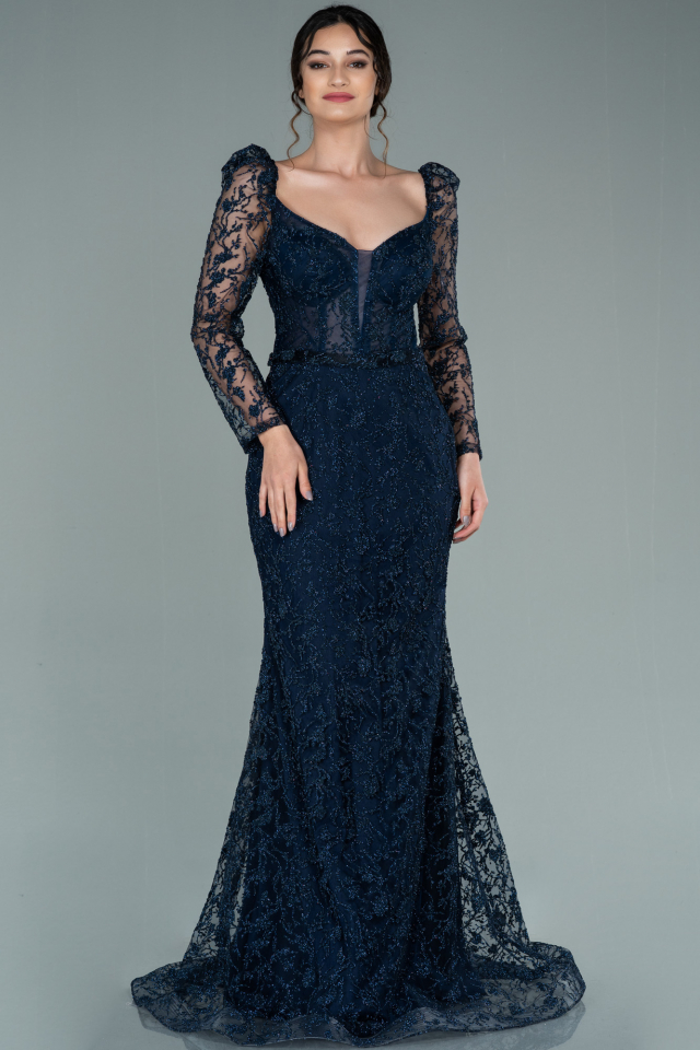 Dark blue 2025 mermaid dress