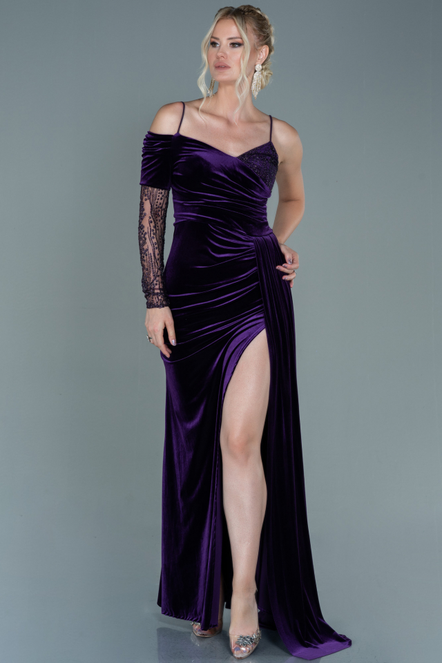 Special Occasion Dress in Purple Velvet is the perfect for any occasion –  Classic Girl