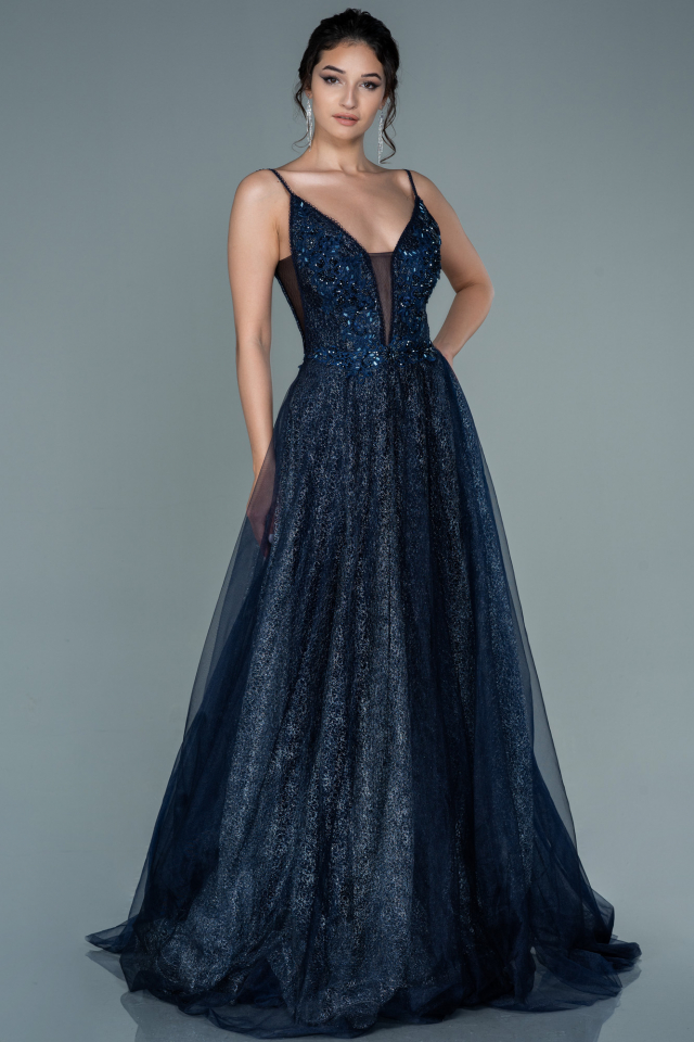 Dark blue hotsell engagement dress