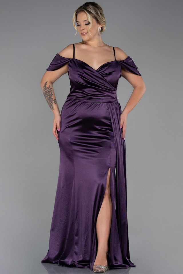 Dark purple outlet long dress