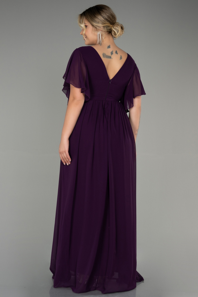 Dark purple outlet floor length dress