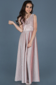 Long Powder Color Girl Dress ABU777