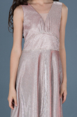 Long Powder Color Girl Dress ABU777