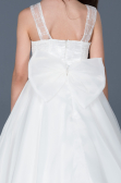 Long White Girl Dress ABU786
