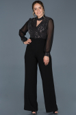Black Oversized Evening Dress ABT031