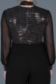 Black Oversized Evening Dress ABT031