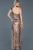 Long Bronze Prom Gown ABU835
