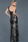 Long Anthracite Prom Gown ABU835