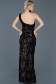 Long Black Prom Gown ABU835