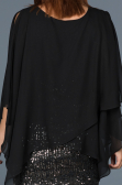 Short Anthracite Pregnancy Evening Dress ABK506