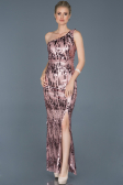 Long Powder Color Prom Gown ABU835