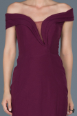 Long Plum Evening Dress ABU870
