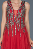 Long Red Stony Evening Dress ABU878
