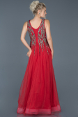 Long Red Stony Evening Dress ABU878