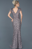 Long Anthracite Evening Dress ABU881