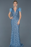 Long Indigo Evening Dress ABU881