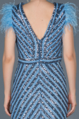 Long Indigo Evening Dress ABU881