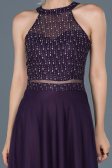 Purple Long Engagement Dress ABU766