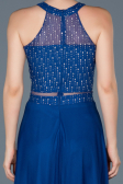 Sax Blue Long Engagement Dress ABU766