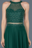 Green Long Engagement Dress ABU766