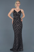 Long Anthracite Mermaid Evening Dress ABU892