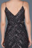 Long Anthracite Mermaid Evening Dress ABU892