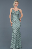Long Turquoise Mermaid Evening Dress ABU892
