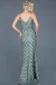 Long Turquoise Mermaid Evening Dress ABU892