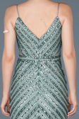 Long Turquoise Mermaid Evening Dress ABU892
