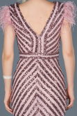 Powder Color Long Evening Dress ABU881