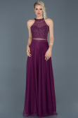Plum Long Engagement Dress ABU766