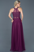 Plum Long Engagement Dress ABU766