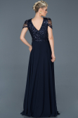 Long Navy Blue Invitation Dress ABU932